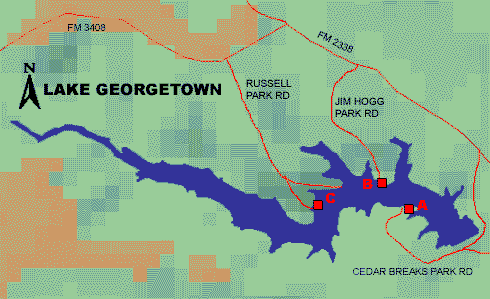 Lake Georgetown Park Locations
